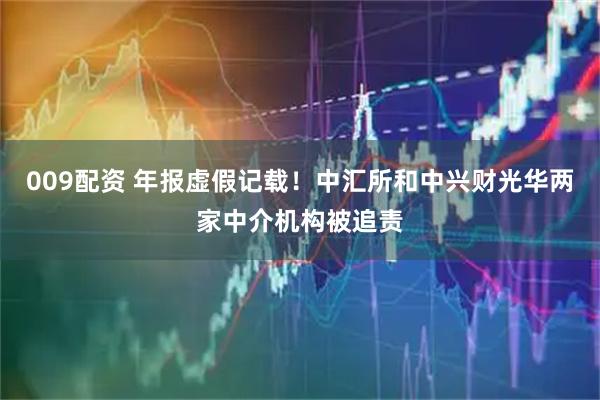 009配资 年报虚假记载！中汇所和中兴财光华两家中介机构被追责